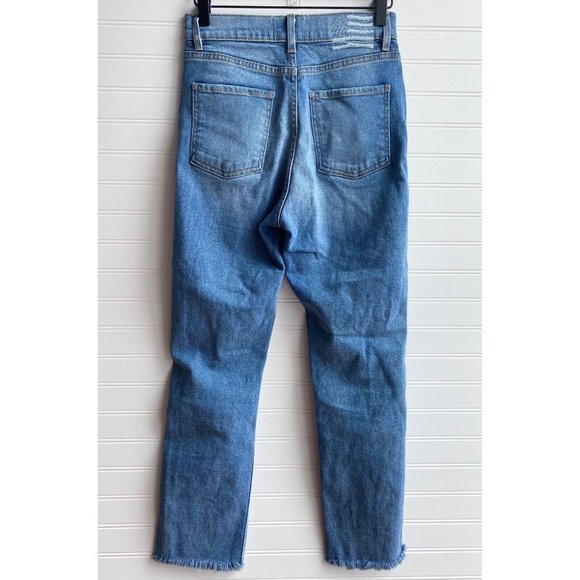 Revice Uptown Super High Waisted Distressed Frayed Hem Jeans | Size 27 - Picture 3 of 7